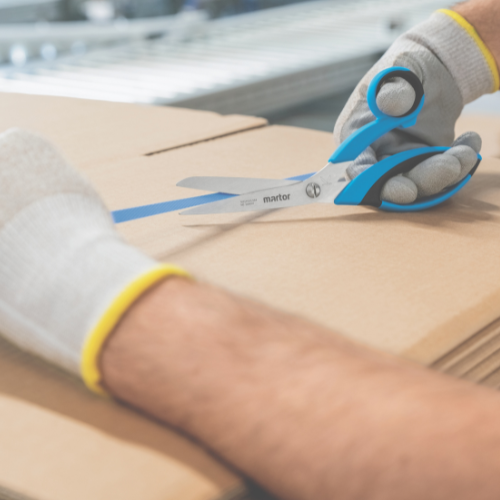 Secuplus 564001 safety cutting scissors for warehouse and logistics
